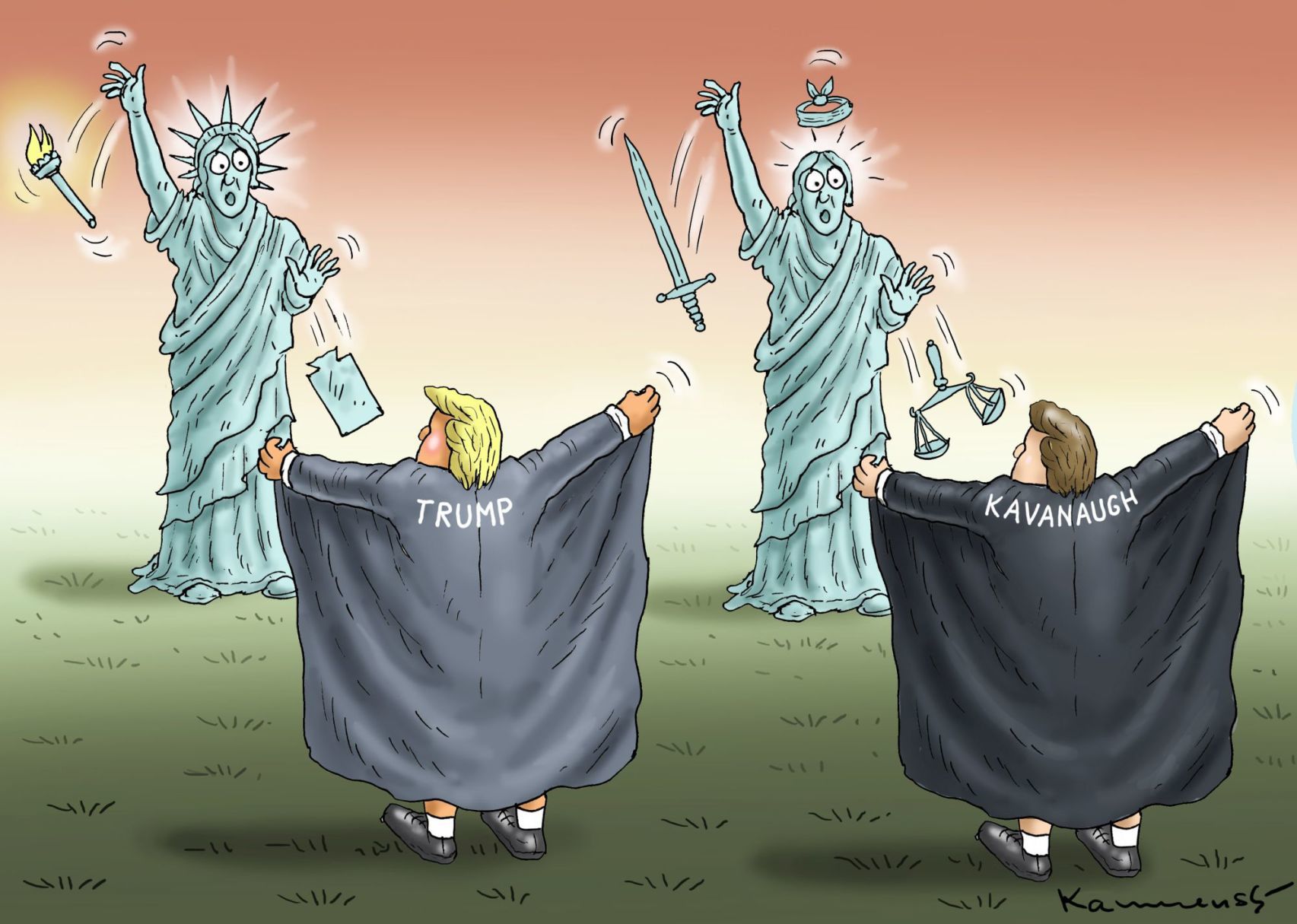 Kavanaugh confirmation cartoon